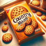 カントリーマアムのクッキーのパッケージが特徴的な、鮮やかで魅力的なアイキャッチ画像。クッキーのサイズと品質が強調されており、温かみのある雰囲気で視覚的に魅力的に